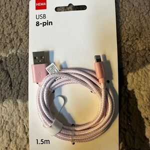 Hem Light Pink USB 8-Pin Cable